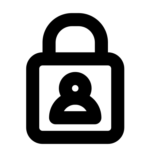 Privacy, security, application, mobile, website, social media icon